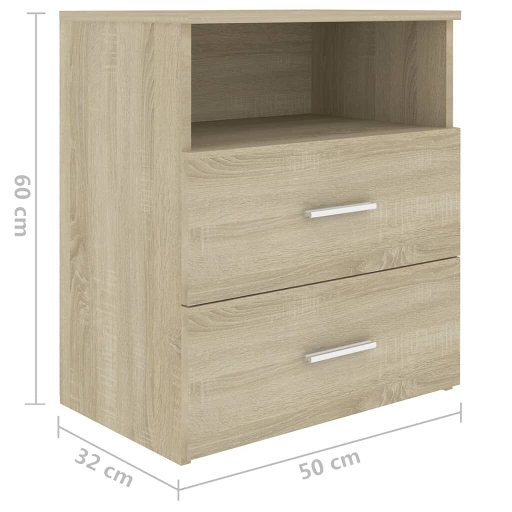 vidaXL خزانة سرير سونوما أوك 50×32×60 سم