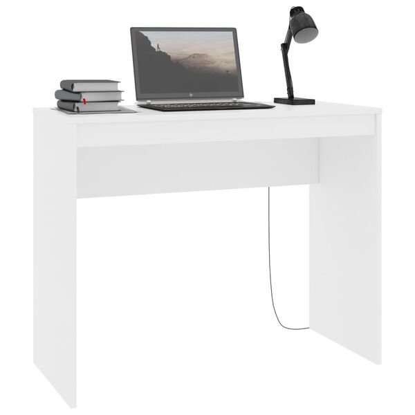 vidaXL مكتب أبيض 90×40×72 سم خشب صناعي