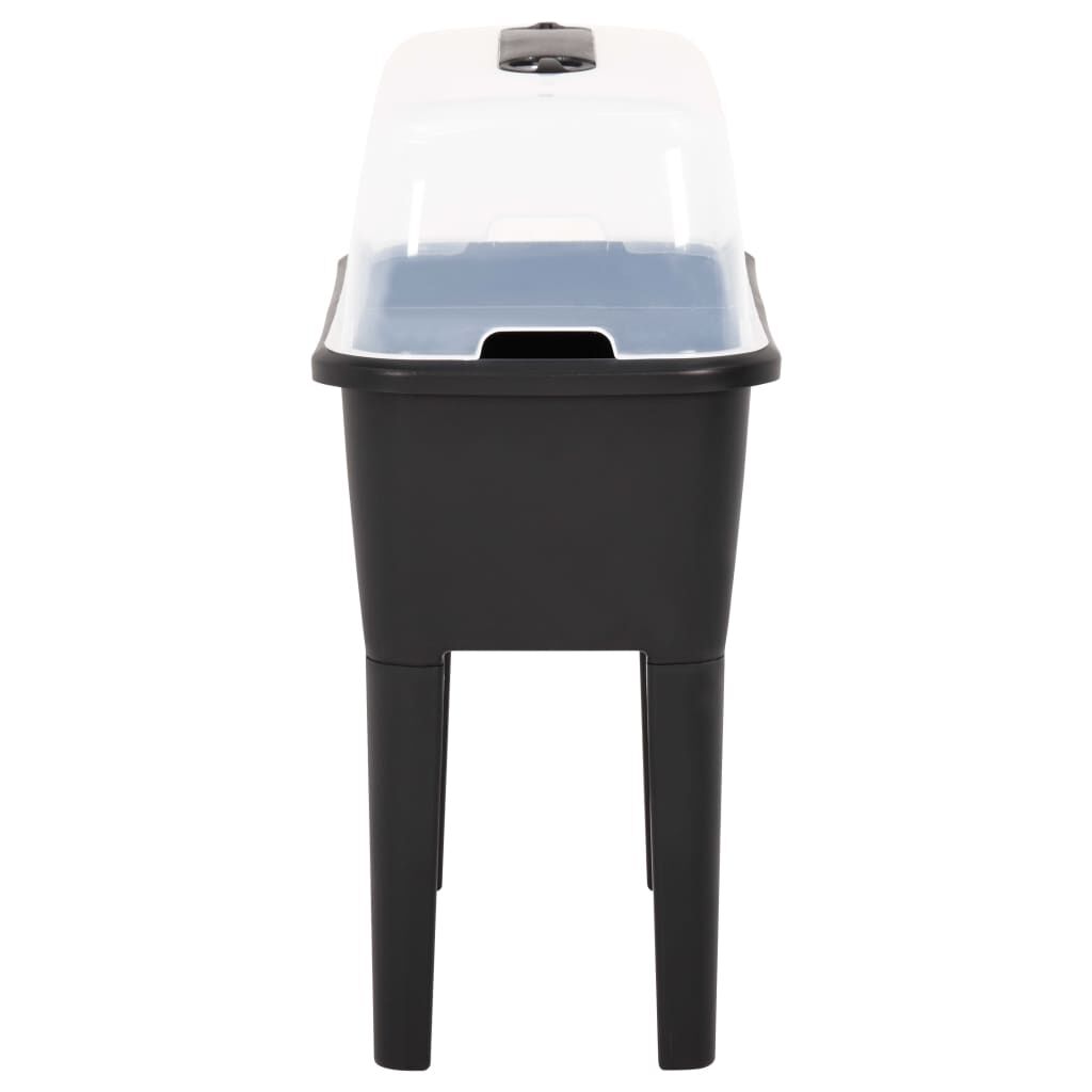 vidaXL حوض زرع مرتفع 77×38.7×82 سم بولي بروبيلين