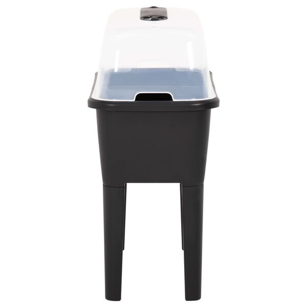 vidaXL حوض زرع مرتفع 77×38.7×82 سم بولي بروبيلين