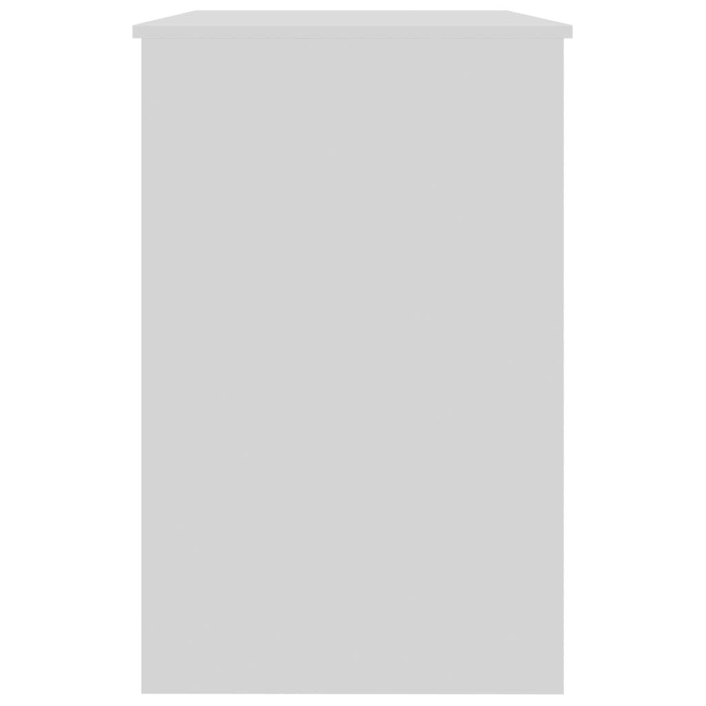 vidaXL مكتب لون أبيض 100×50×76 سم خشب صناعي