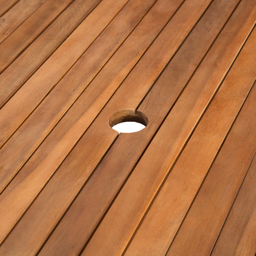 vidaXL طاولة حديقة 150×90×74 سم خشب أكاسيا صلب