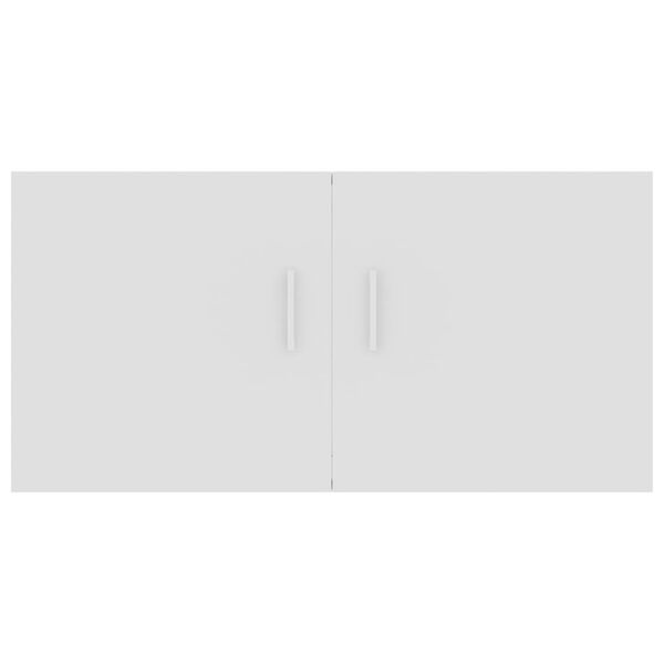 vidaXL خزانة مركبة على الحائط أبيض 80×39×40 سم خشب صناعي