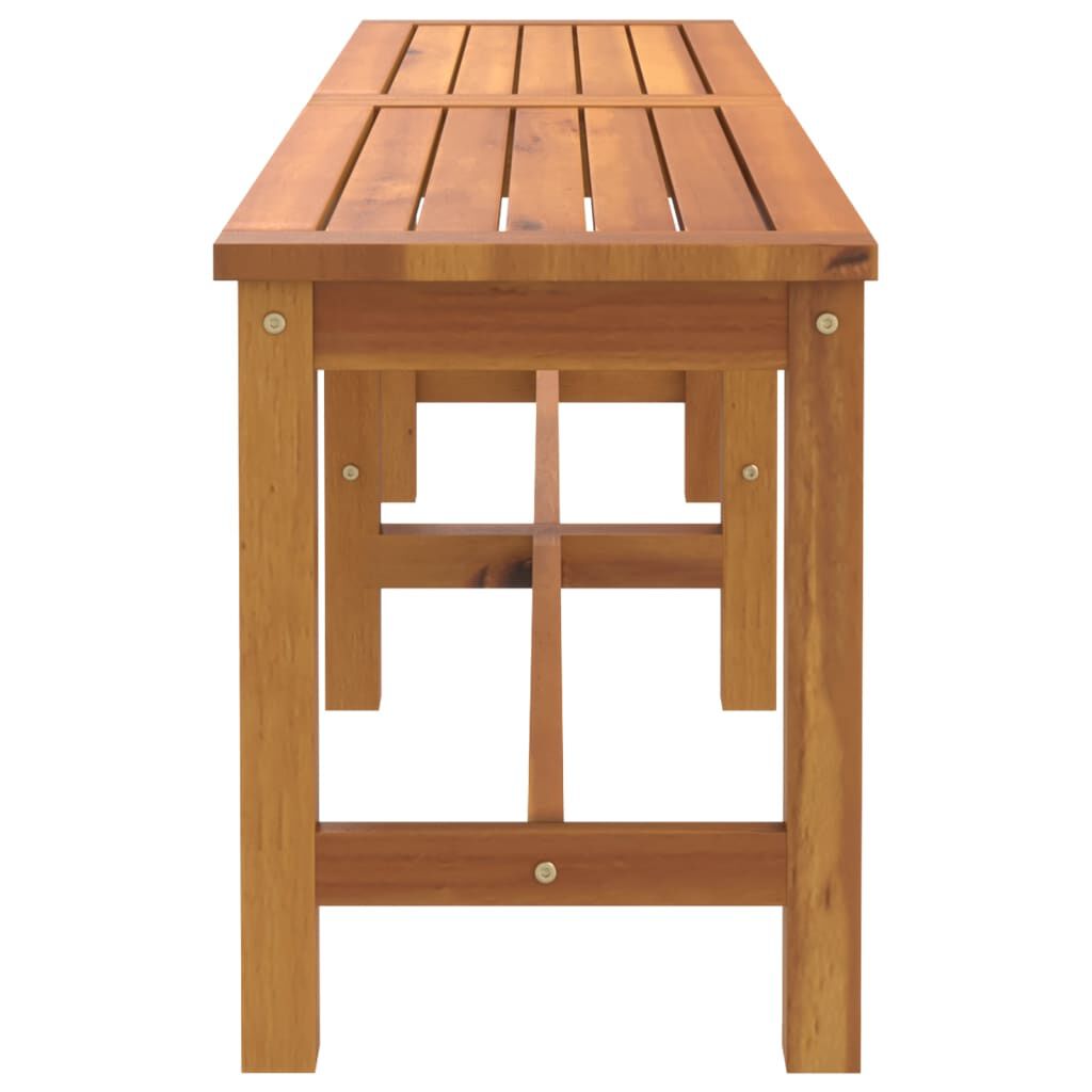 vidaXL مقعد طويل للحديقة 45x35x150 سم خشب أكاسيا صلب