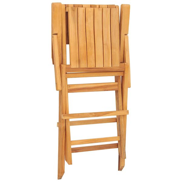 vidaXL كراسي حديقة قابلة للطي 8 ق 55x61x90 سم خشب ساج صلب