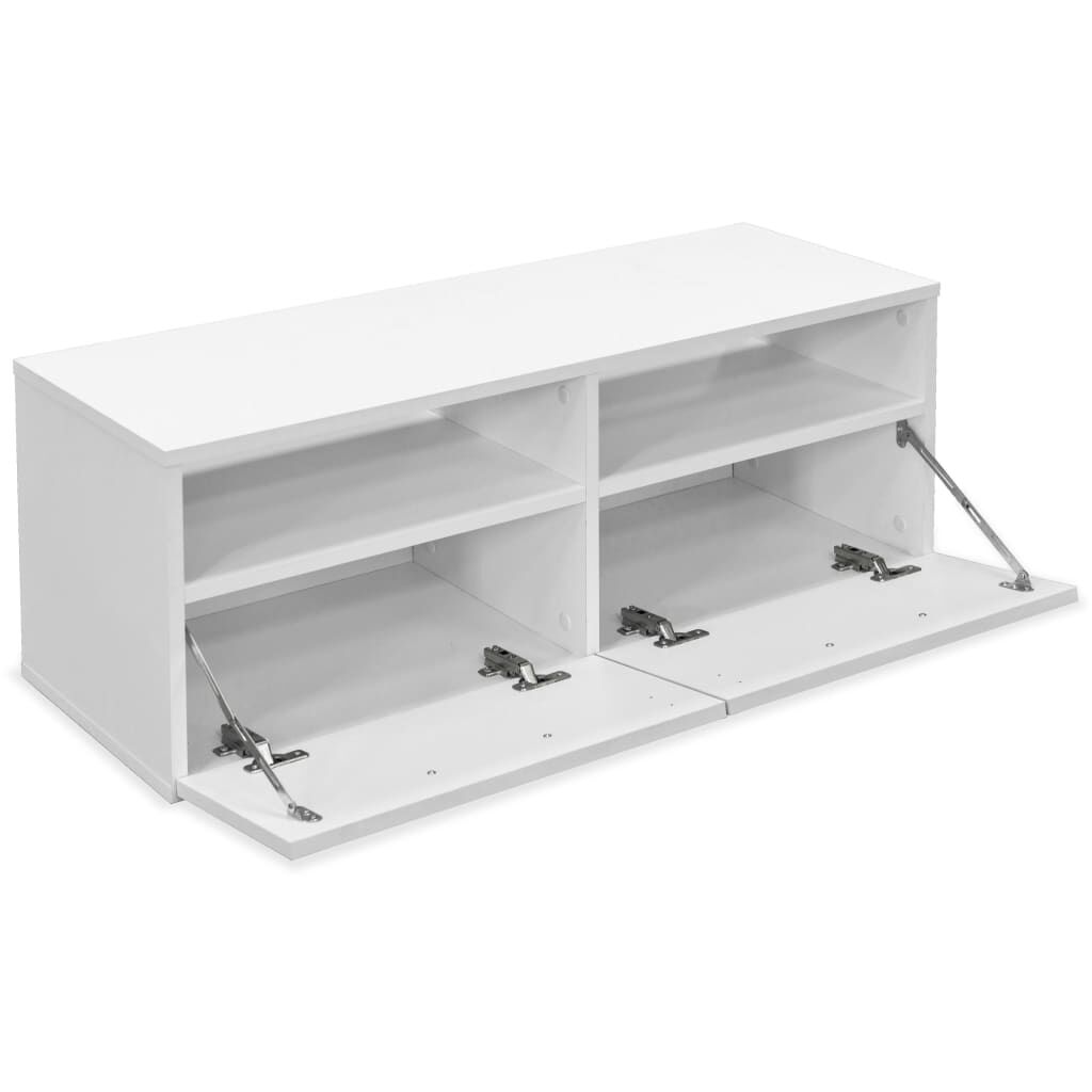vidaXL خزانة تلفزيون خشب صناعي 36x35x95 سم لون أبيض
