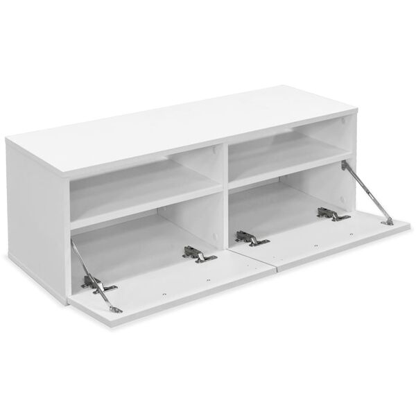 vidaXL خزانة تلفزيون خشب صناعي 36x35x95 سم لون أبيض