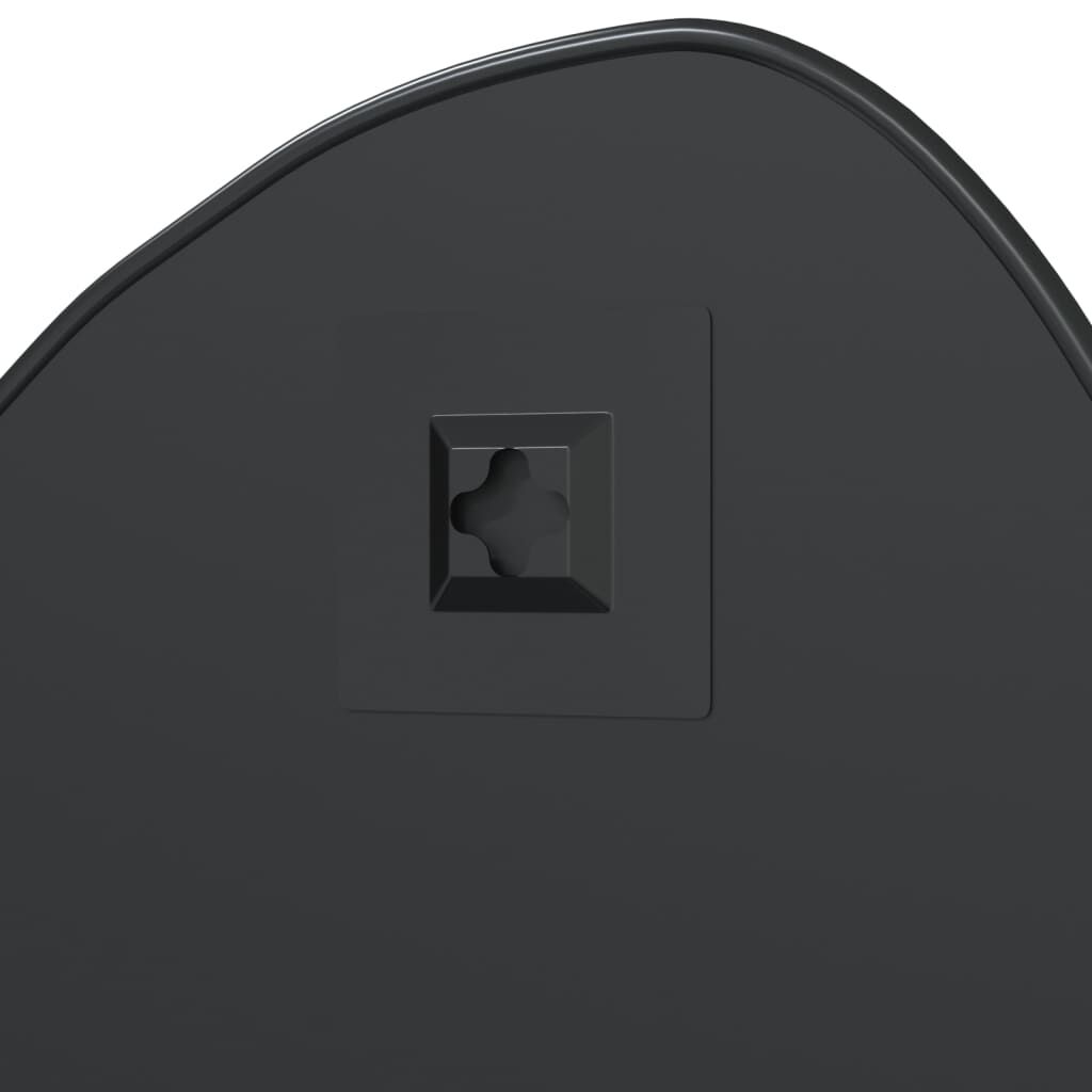 vidaXL مرآة حائط لون أسود 50x60 سم