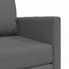 vidaXL سرير أريكة أرضي 2 في 1 لون رمادي داكن 55x174x112 سم قماش