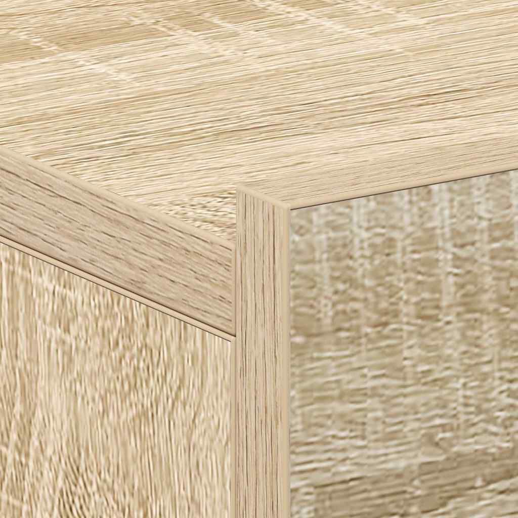 vidaXL منضدة سرير عائمة 2 ق سونوما اوك 40×30×15 سم خشب صناعي