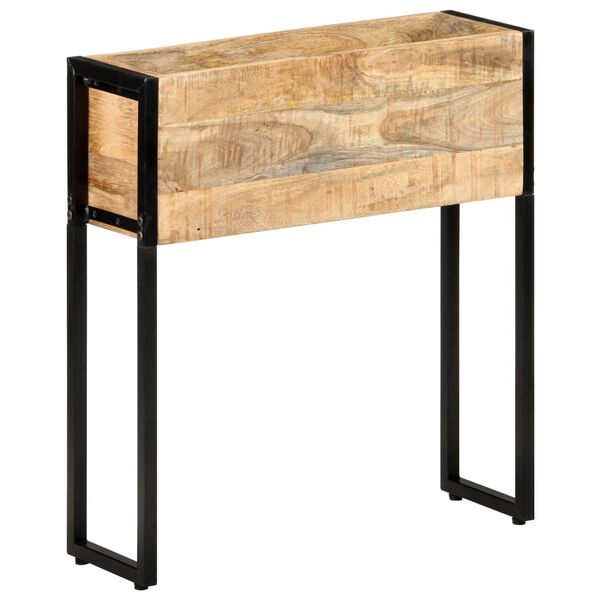 vidaXL حوض زرع 60×20×68 سم خشب مانجو خشن