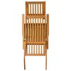 كراسي استرخاء vidaXL Outdoor مع مسندين للقدمين 2ق خشب أكاسيا صلب