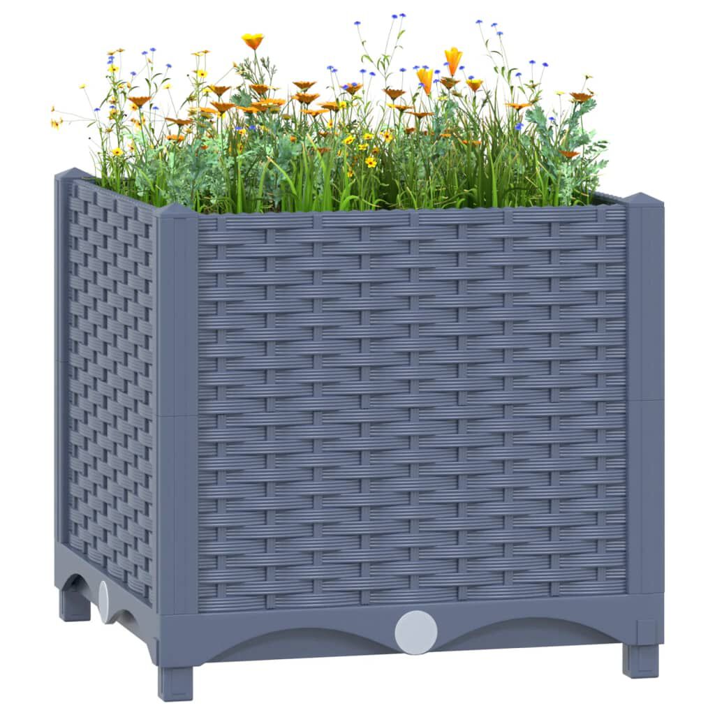 vidaXL حوض زراعي مرتفع 40×40×38 سم بولي بروبيلين
