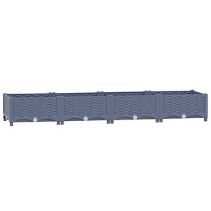 vidaXL حوض زراعي مرتفع 160&times;40&times;23 سم بولي بروبيلين