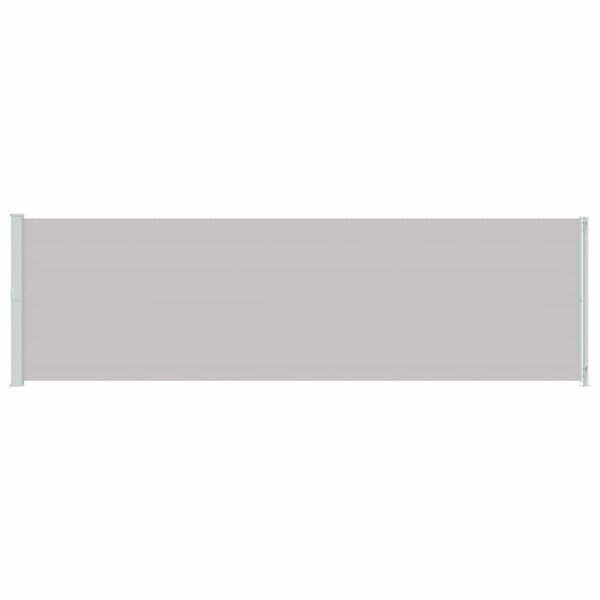vidaXL مظلة فناء جانبية قابلة للسحب 180&times;600 سم رمادي