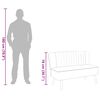 vidaXL أريكة قماش 117×55.5×77 رمادي داكن
