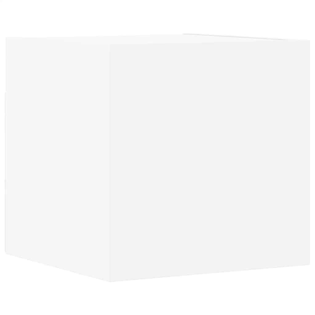 vidaXL طقم خزانة تلفزيون 8ق أبيض خشب صناعي