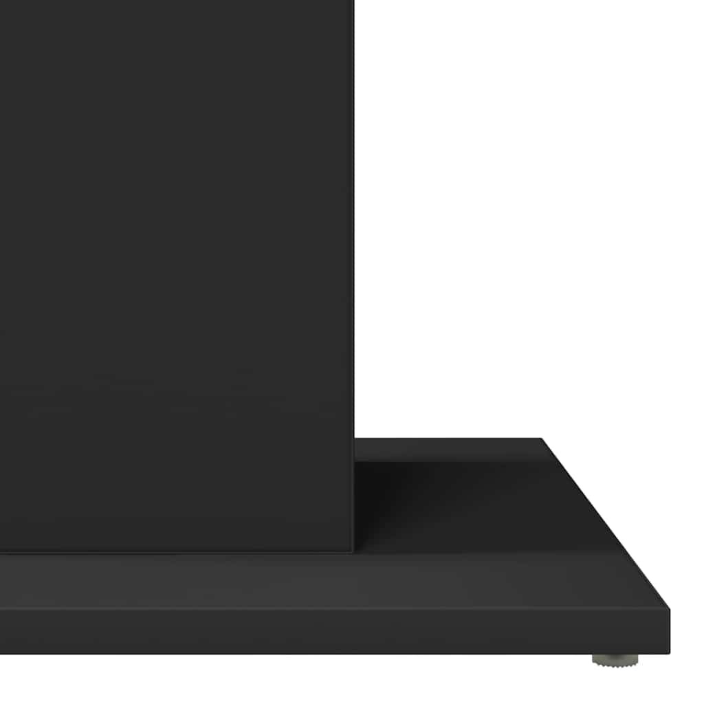 vidaXL طاولة بيسترو لون أسود 60×60×75 سم خشب صناعي