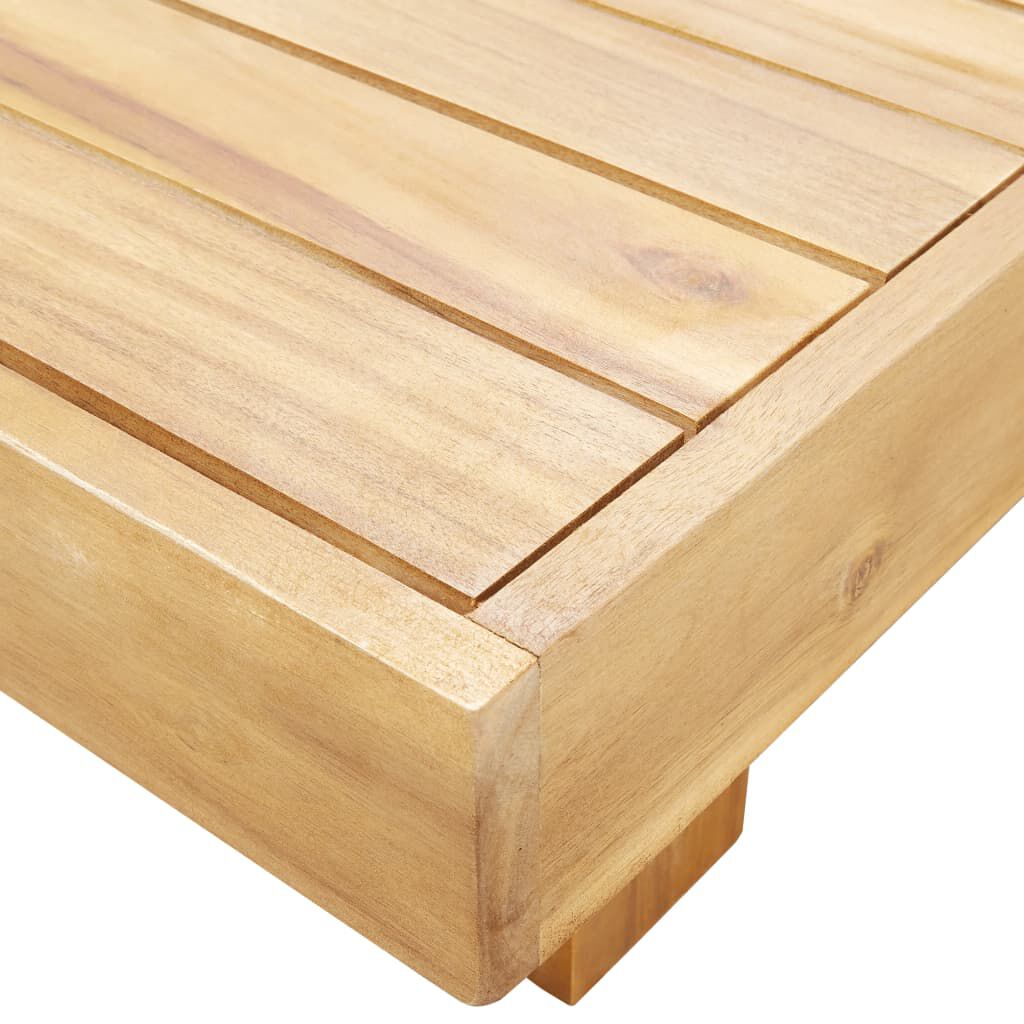 vidaXL طاولة قهوة 100×60×25 سم خشب أكاسيا صلب