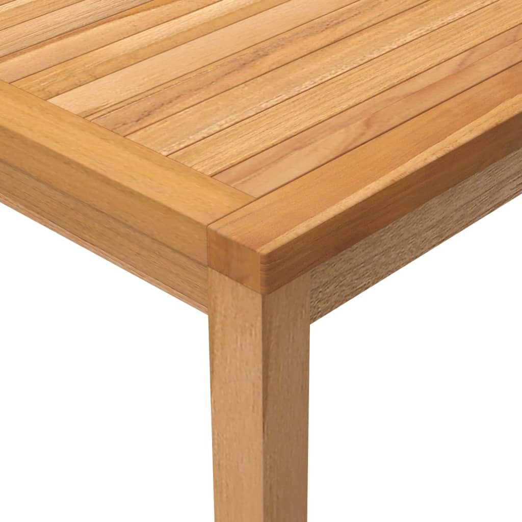 vidaXL طاولة سفرة حديقة 110×110×77 سم خشب ساج صلب