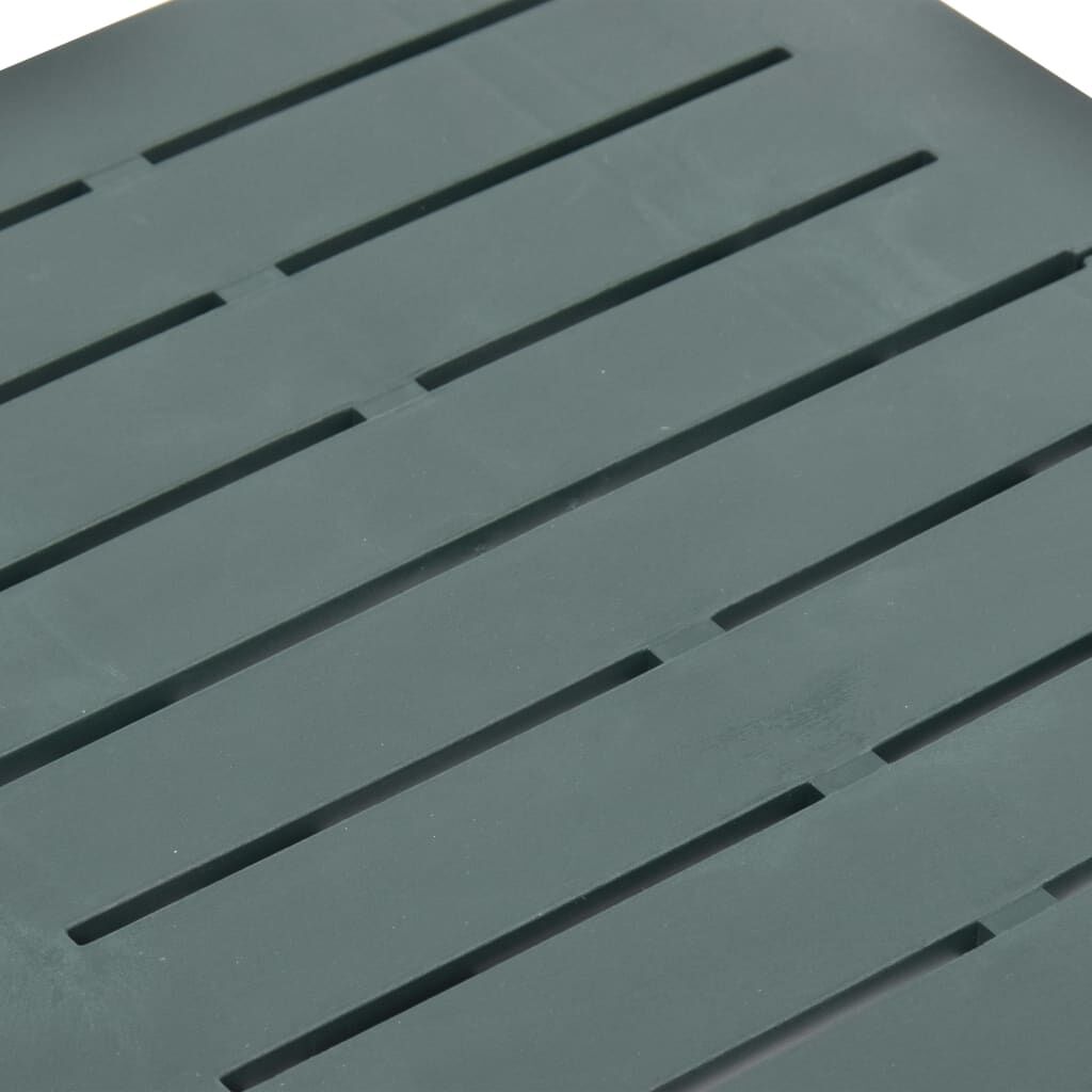 vidaXL طاولة حديقة قابلة للطي أخضر 45×43×50 سم بلاستيك