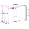 vidaXL طاولة قهوة رمادي أسمنتي 40×40×30 سم خشب صناعي