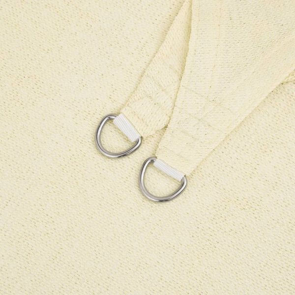 vidaXL مظلة شراعية HDPE مستطيل 4×6 م كريمي