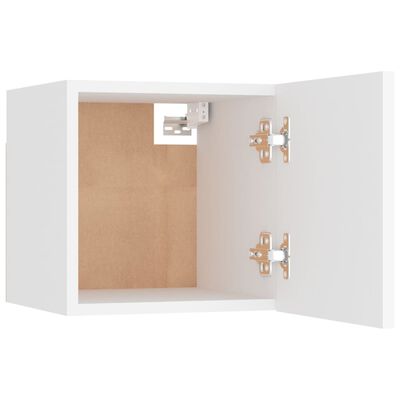 vidaXL خزانة جانب السرير لون أبيض 30.5×30×30 سم خشب صناعي (804481)