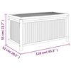vidaXL صندوق تخزين للحديقة 110x52x55c سم خيزران