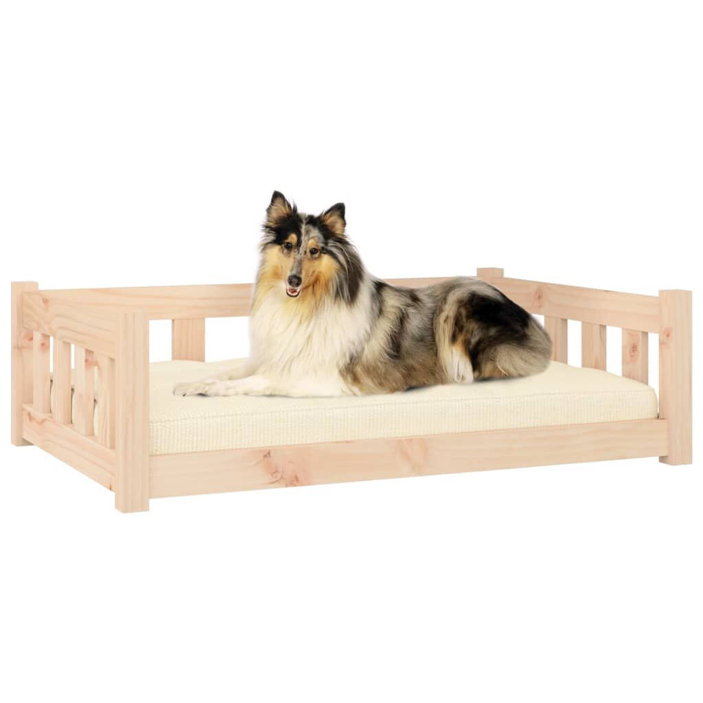 vidaXL سرير كلب 28x65,5x95,5 سم خشب صنوبر صلب