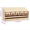 vidaXL عش دجاج 5 حجرات 54x33x117 سم خشب صنوبر صلب