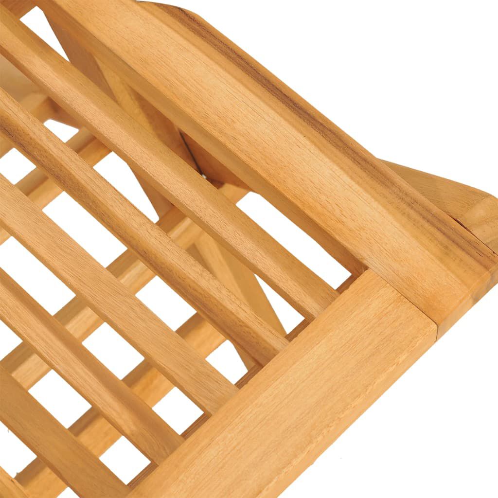 vidaXL كراسي حديقة قابلة للطي 4 ق 47x62x90 سم خشب ساج صلب