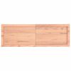 vidaXL رف حائط لون بني فاتح 120*40*(2-4) سم خشب بلوط صلب معالج