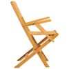 vidaXL كراسي حديقة قابلة للطي 6 ق 55x62x90 سم خشب ساج صلب