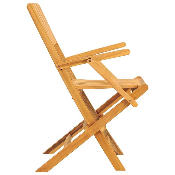vidaXL كراسي حديقة قابلة للطي 6 ق 55x62x90 سم خشب ساج صلب