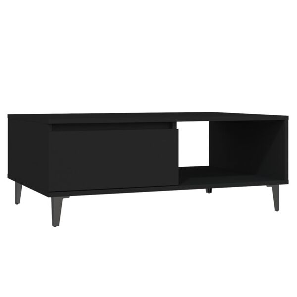 vidaXL طاولة قهوة أسود 90×60×35 سم خشب صناعي