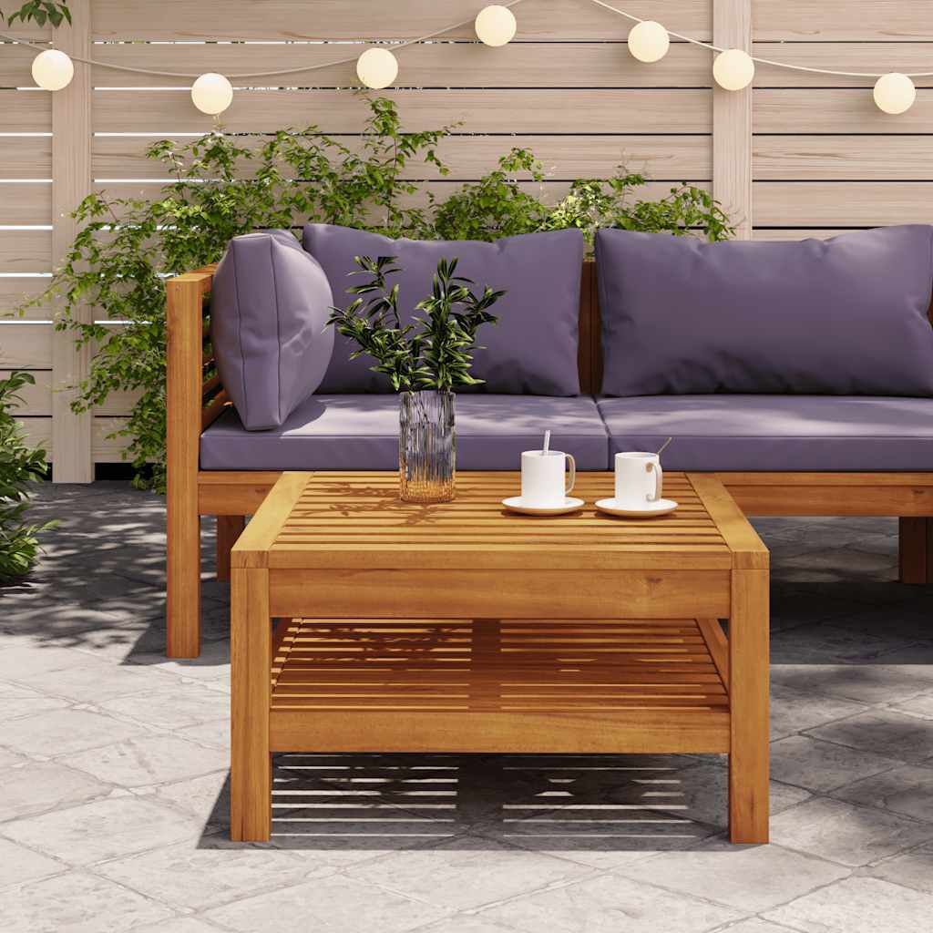 vidaXL طاولة قهوة 65×65×35 سم خشب أكاسيا صلب