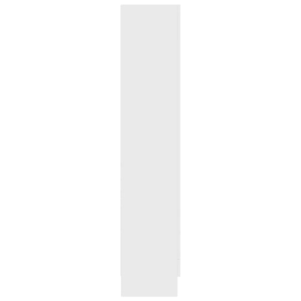 vidaXL خزانة عرض لون أبيض 82.5×30.5×150 سم خشب صناعي