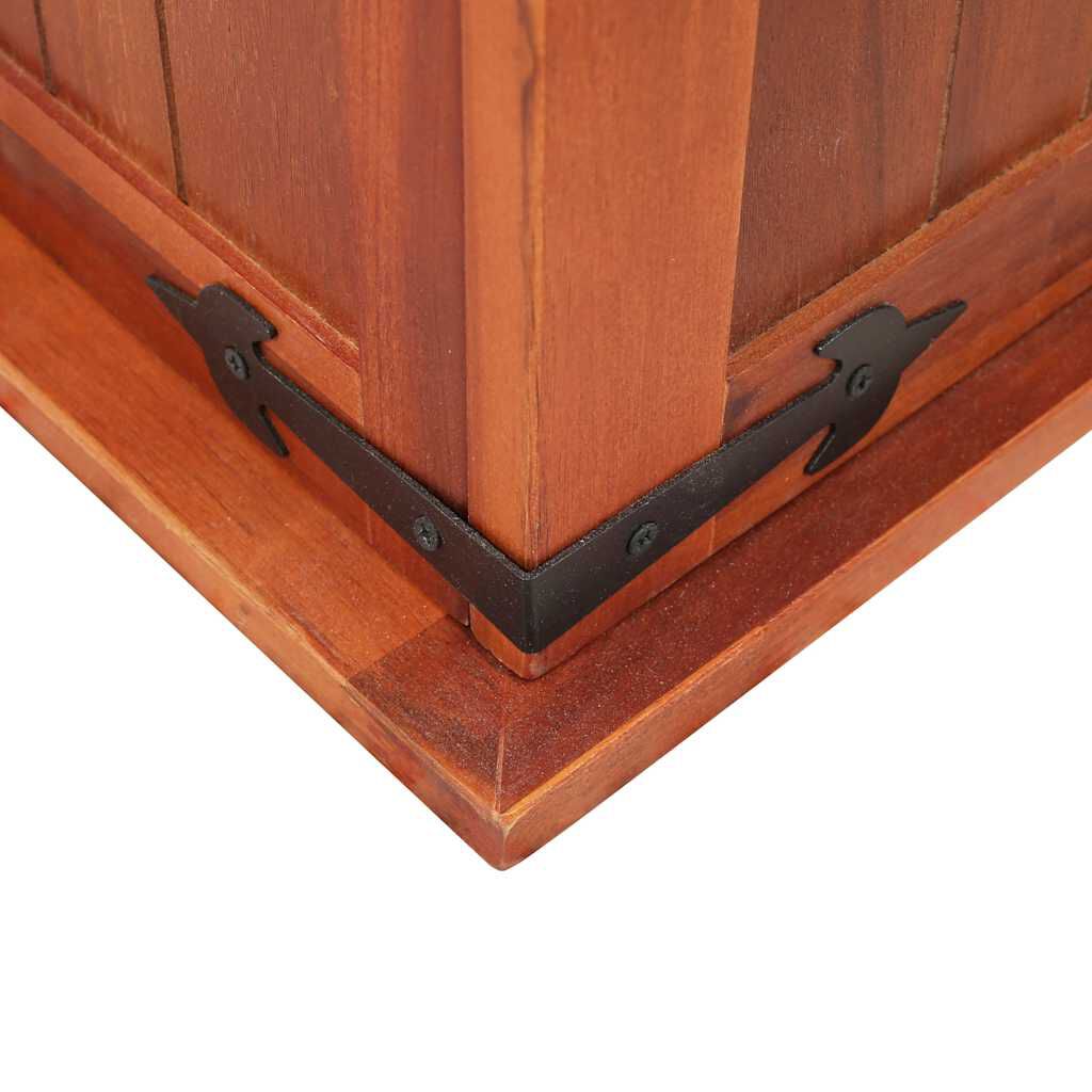 vidaXL صندوق تخزين 90×45×40 سم خشب أكاسيا صلب