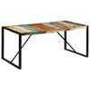 vidaXL طاولة طعام 175×90×76 سم خشب صلب مستصلح