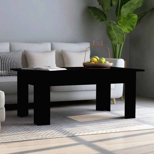 vidaXL طاولة قهوة لون أسود 100×60×42 سم خشب صناعي