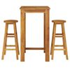 vidaXL طقم بار حديقة 3ق خشب أكاسيا صلب