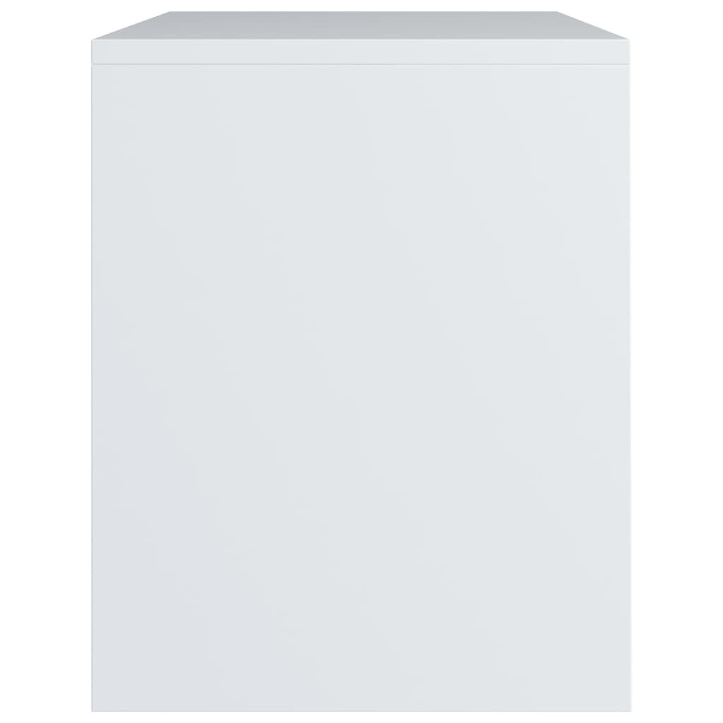 vidaXL خزانة جانب سرير لون أبيض 40×30×40 سم خشب صناعي