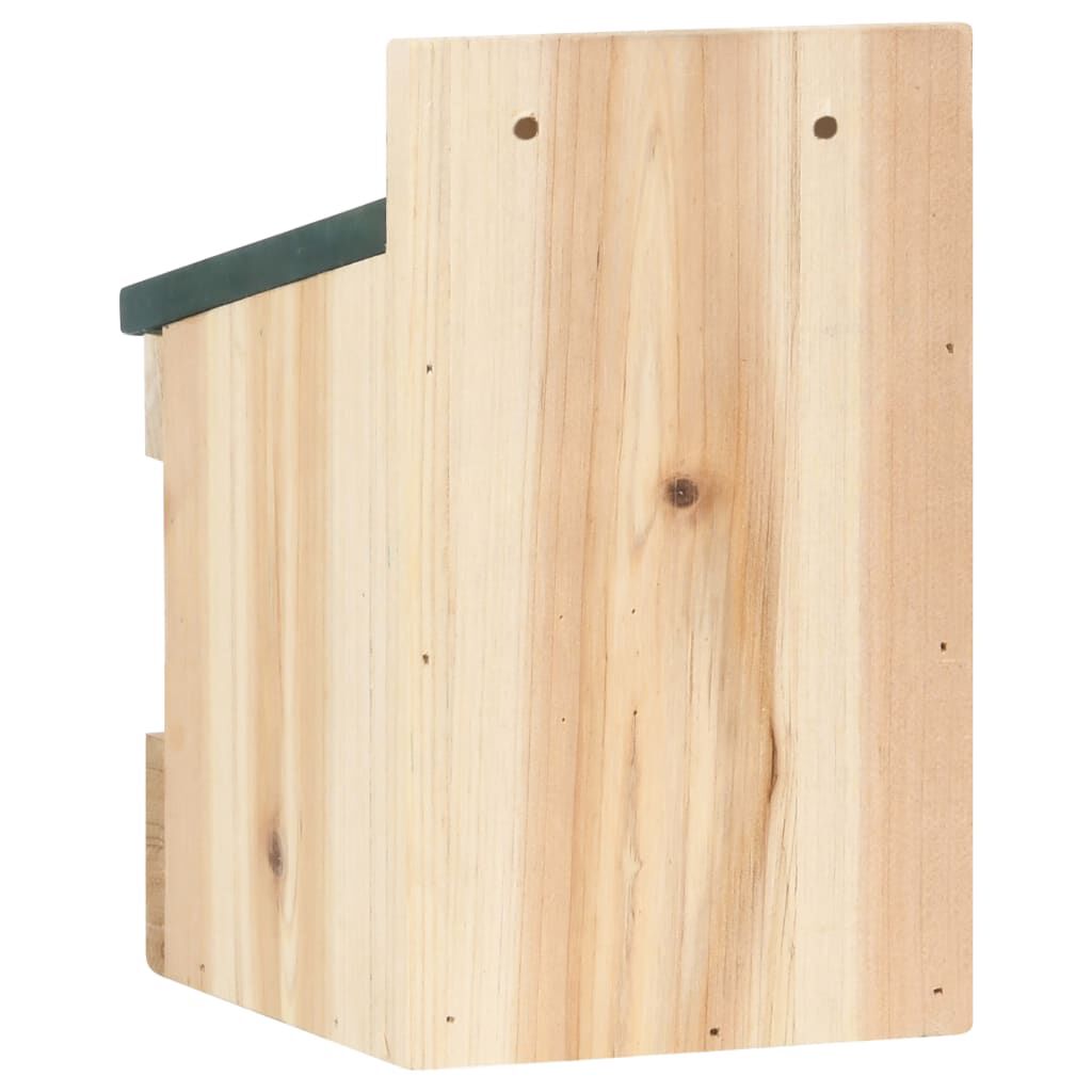 vidaXL بيوت عصافير 4 ق 12×16×20 سم خشب تنوب