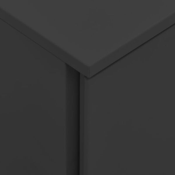 vidaXL خزانة ملفات متحركة أنثراسيت 39×45×67 سم فولاذ