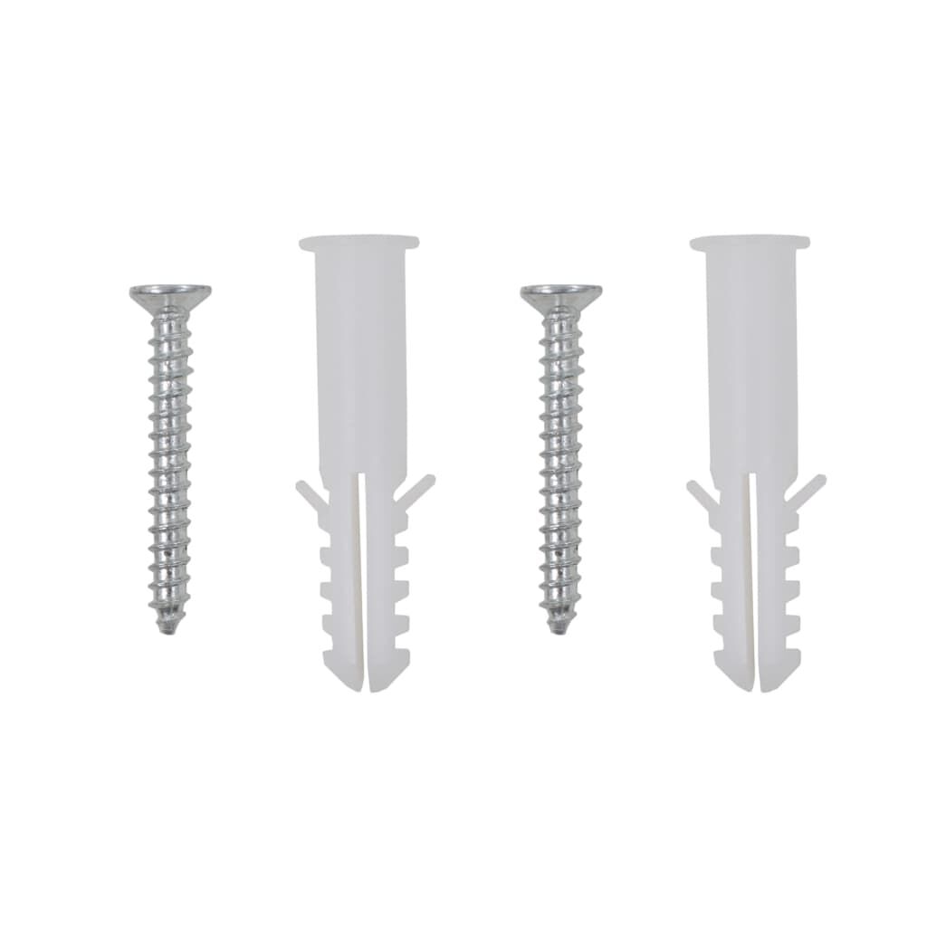 vidaXL مرايا حائط 2ق 50x50 سم زجاج مربع