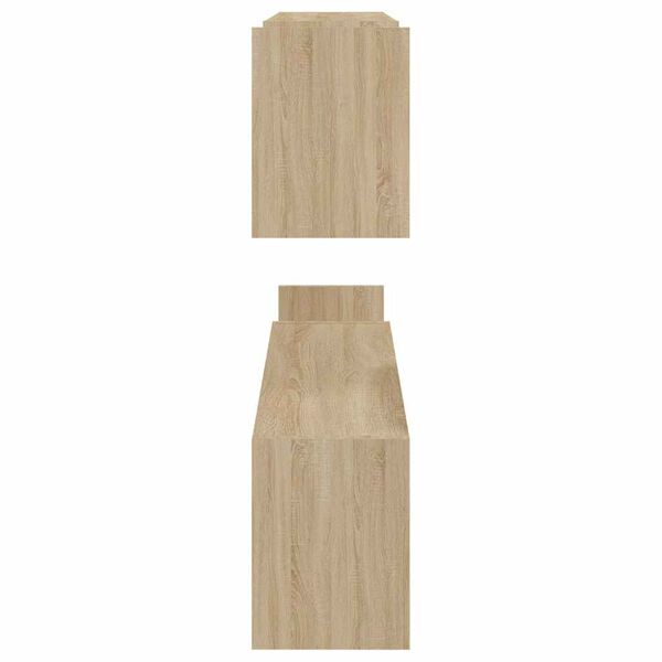 vidaXL رفوف جدارية 2 ق سونوما أوك 100×15×20 سم خشب صناعي