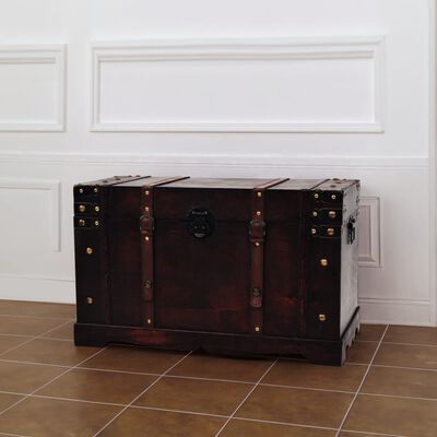 vidaXL صندوق خشبي طراز عتيق 66×38×40 سم