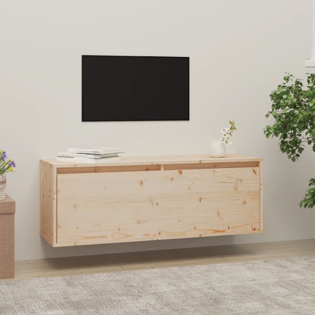 vidaXL خزانة حائط 35x30x100 سم خشب صنوبر صلب