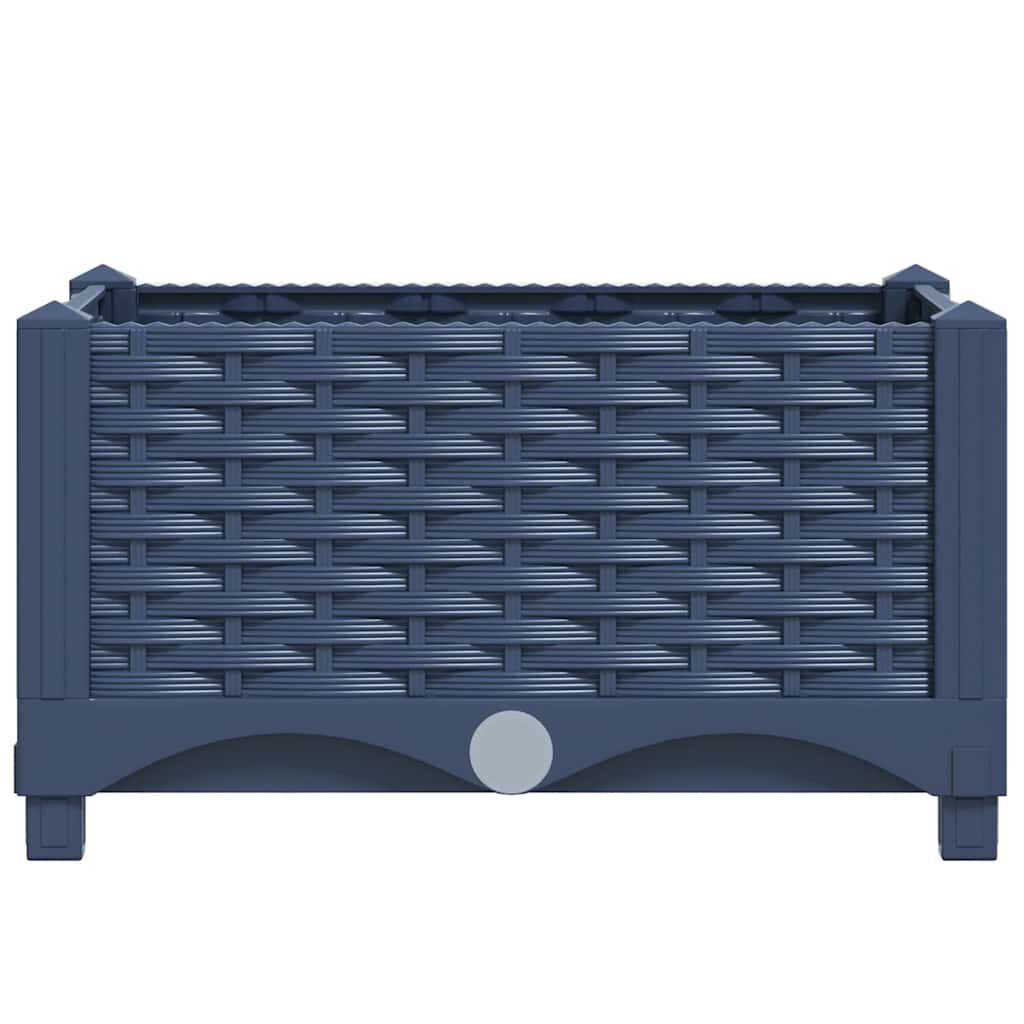 vidaXL حوض زراعي مرتفع 120×40×23 سم بولي بروبيلين
